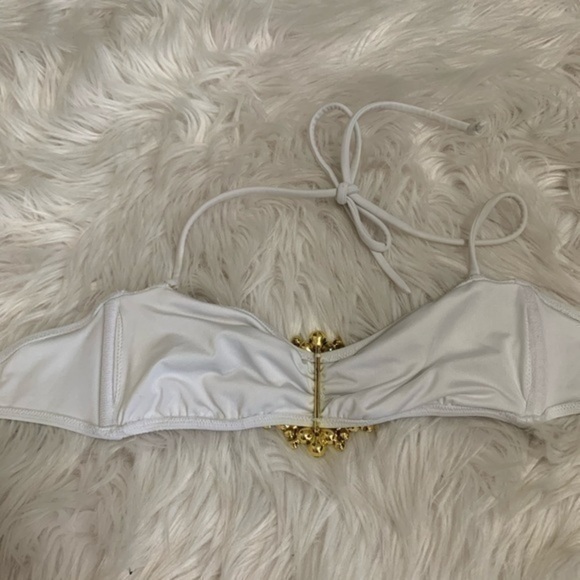 Victoria Secret White Bandeau Bikini Top XS - Picture 6 of 6